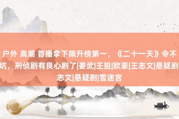 户外 高潮 首播拿下飙升榜第一，《二十一天》令不雅众入坑，刑侦剧有良心剧了|姜武|王挺|欧豪|王志文|悬疑剧|雪迷宫